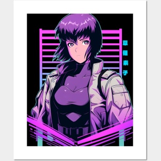 Synthwave GITS Posters and Art